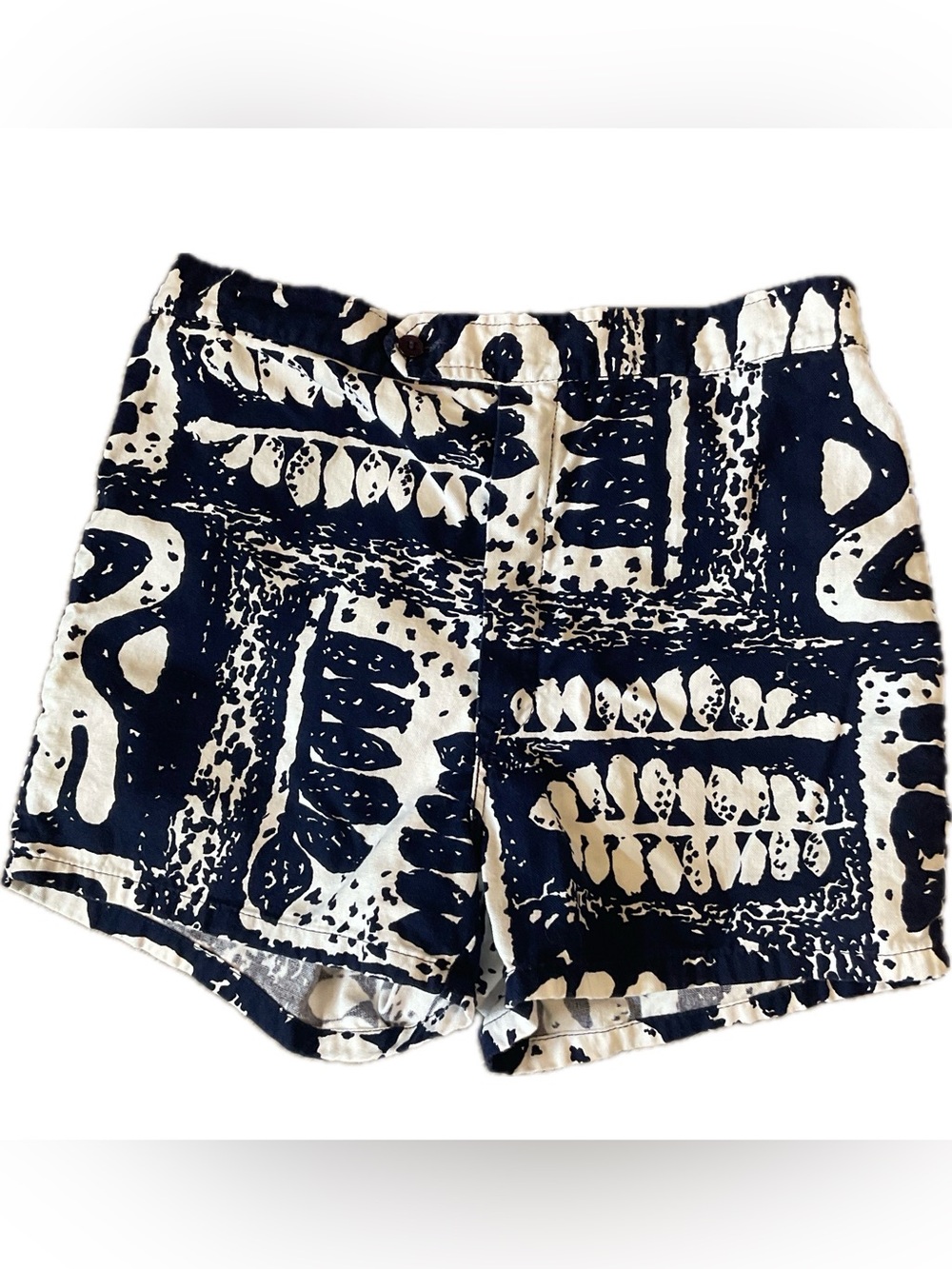 ***Jantzen Navy and White Printed Swim/ Shorts in a thick woven material.
